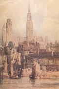 Rouen from the Qualis (nn03) Richard Parkes Bonington